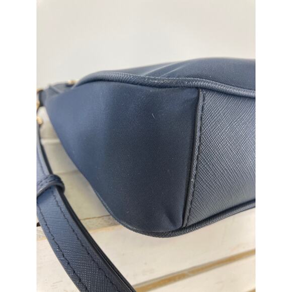 MICHAEL KORS, NAVY BLUE NYLON MEDIUM CROSSBODY BAG (ASIS) - Picture 10 of 15